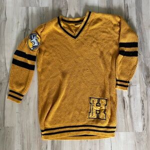 Harry Potter World Universal Hufflepuff Collegiate Sweater Dress M